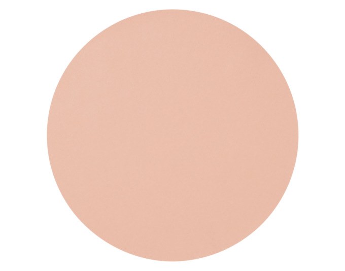 Rundes Tischset aus Kunstleder in Rosé mit 38 cm Durchmesser, hergestellt von ZELLER PRESENT für den Esstisch.