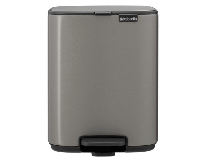 BRABANTIA Treteimer Bo platinum 7 l in Platinum, Grau präsentiert im Onlineshop von KAQTU Design AG. Treteimer ist von BRABANTIA