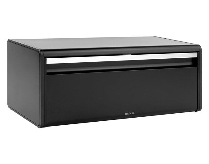 BRABANTIA Brotkasten matt black 46.5x25x18.7 cm in Black, Schwarz präsentiert im Onlineshop von KAQTU Design AG. Brotkorb ist von BRABANTIA