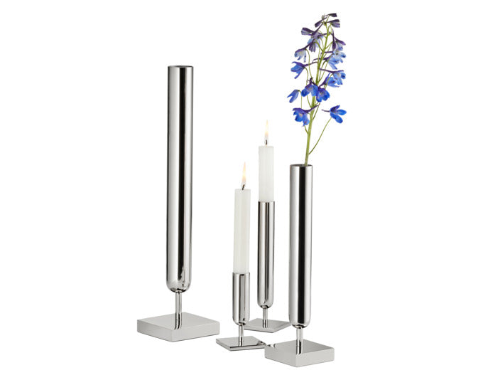 PHILIPPI Vase Lambda L Inox ø 9x40 cm in präsentiert im Onlineshop von KAQTU Design AG. Vase ist von PHILIPPI