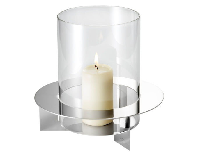 PHILIPPI Windlicht Laguna Inox/Glas ø 24x22 cm in präsentiert im Onlineshop von KAQTU Design AG. Laterne ist von PHILIPPI