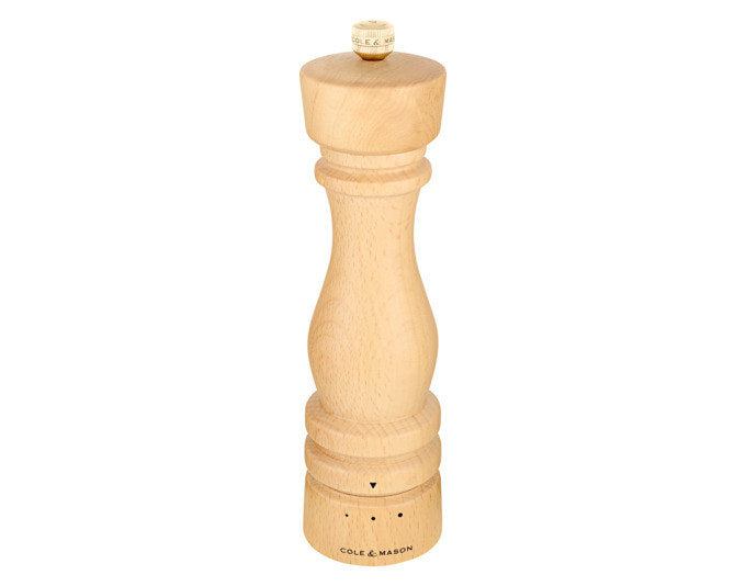 COLE&MASON Salzmühle London Buche natur GRD SLT 22x5.8x5.8 cm in Holzoptik, Braun präsentiert im Onlineshop von KAQTU Design AG. Salz & Pfeffer ist von COLE & MASON