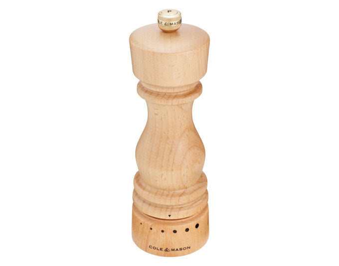 COLE&MASON Pfeffermühle London Buche natur GRD SLT 18x5.8x5.8 cm in Holzoptik, Braun präsentiert im Onlineshop von KAQTU Design AG. Salz & Pfeffer ist von COLE & MASON