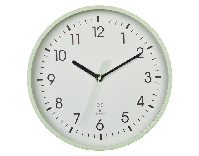 TFA Funk-Wanduhr mint analog ø 24.5 cm in Mint, Grün präsentiert im Onlineshop von KAQTU Design AG. Wanduhr ist von TFA