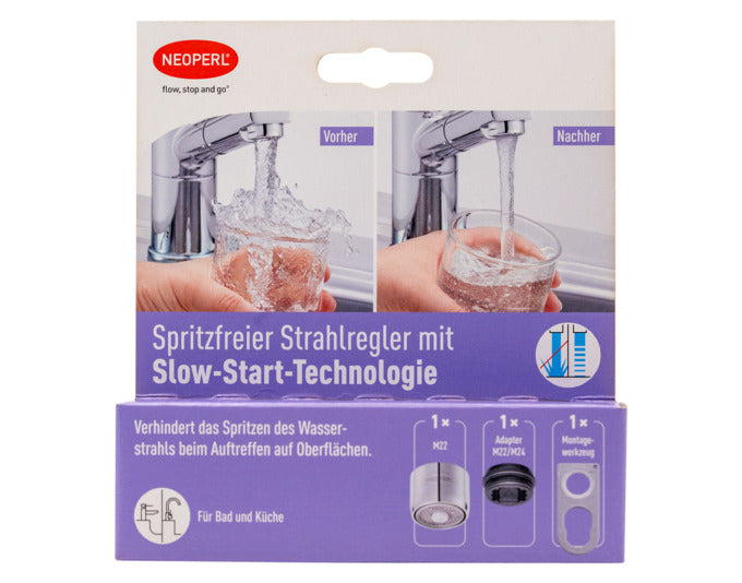 NEOPERL Mischdüse spritzfrei Slow-Start M22x1/M24x1 in präsentiert im Onlineshop von KAQTU Design AG. Küchenhelfer ist von NEOPERL