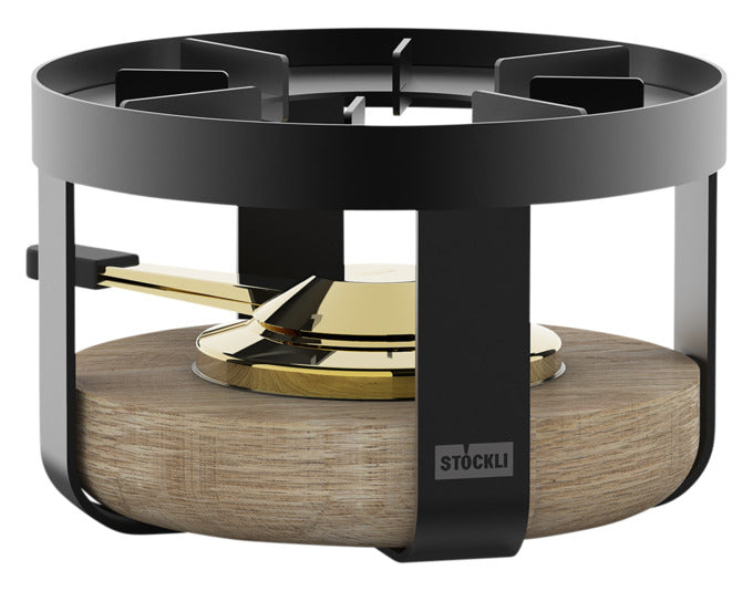 STÖCKLI Rechaud Pilatus Wood Eiche ø 18 cm in präsentiert im Onlineshop von KAQTU Design AG. Fondue/Raclette ist von STÖCKLI