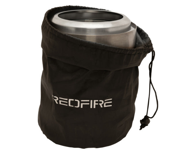 Elegante REDFIRE Tischfeuerstelle Volcano Medium aus Edelstahl, ideal für stimmungsvolle Abende im Freien oder auf der Terrasse.