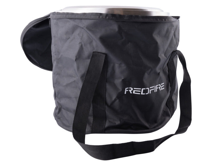 Schwarze REDFIRE Feuerstelle Volcano Large, stilvolle Feuerschale für gemütliche Abende im Freien, ideal für Garten und Terrasse.