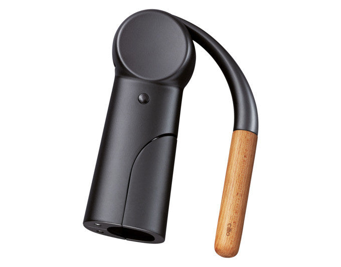 CILIO Korkenzieher Riserva schwarz 12x4.5x17 cm in Schwarz präsentiert im Onlineshop von KAQTU Design AG. Weinzubehör ist von CILIO