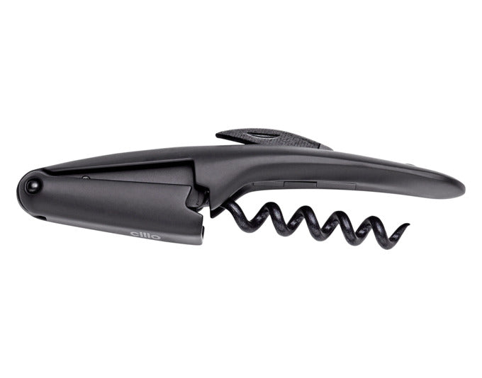 CILIO Kellnermesser Riserva schwarz 12 cm in präsentiert im Onlineshop von KAQTU Design AG. Weinzubehör ist von CILIO