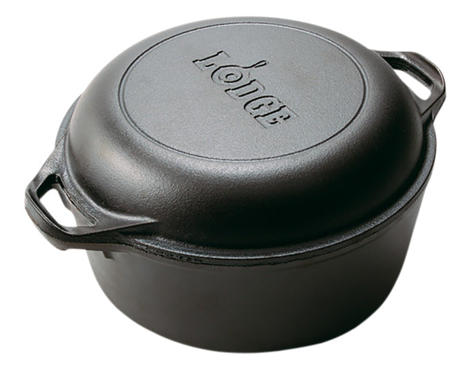 LODGE Dutch Oven Double Grilltopf mit Deckelpfanne ø 26 cm in präsentiert im Onlineshop von KAQTU Design AG. Grillzubehör ist von LODGE