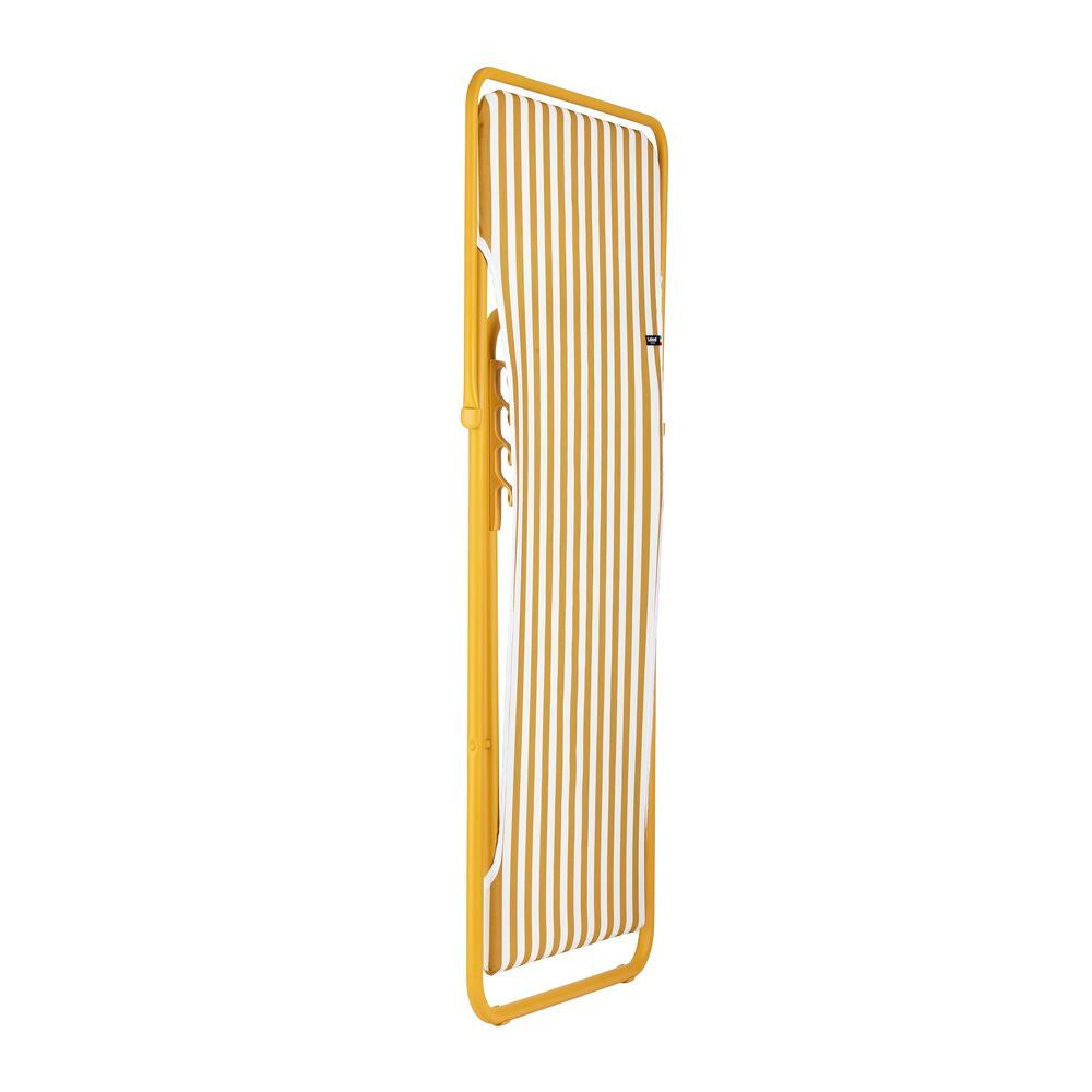 LAFUMA Sessel Maxi Transat Rayure miel in Gelb, Weiss präsentiert im Onlineshop von KAQTU Design AG. Liegestuhl ist von LAFUMA