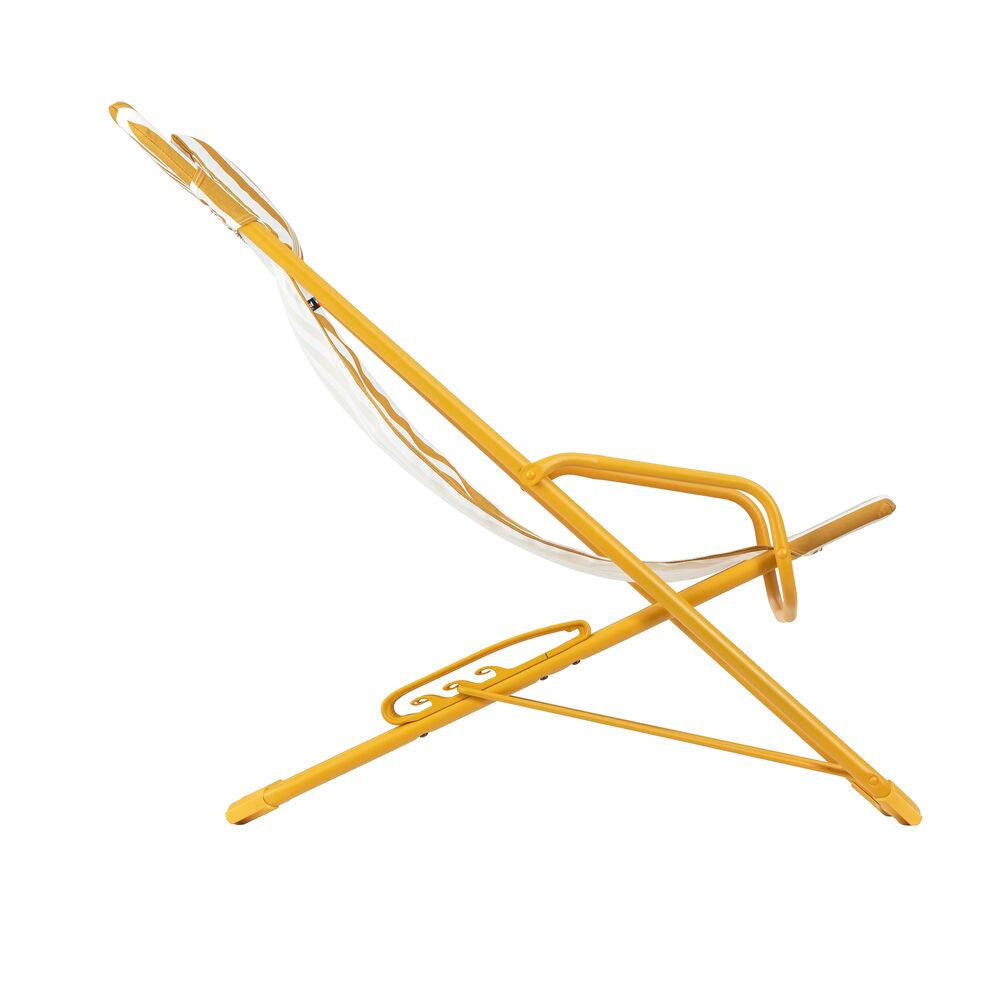 LAFUMA Sessel Transaswing Rayure miel in Gelb präsentiert im Onlineshop von KAQTU Design AG. Liegestuhl ist von LAFUMA