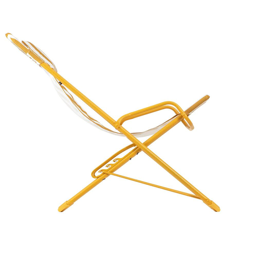 LAFUMA Sessel Transaswing Rayure miel in Gelb präsentiert im Onlineshop von KAQTU Design AG. Liegestuhl ist von LAFUMA