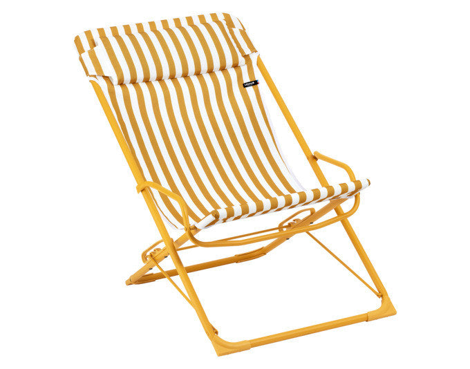 LAFUMA Sessel Transaswing Rayure miel in Gelb präsentiert im Onlineshop von KAQTU Design AG. Liegestuhl ist von LAFUMA
