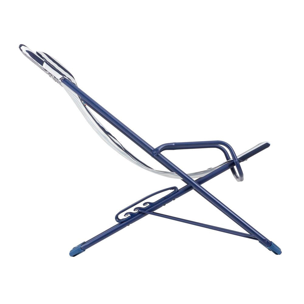 LAFUMA Sessel Transaswing Rayure indigo in Blau, 608 präsentiert im Onlineshop von KAQTU Design AG. Liegestuhl ist von LAFUMA