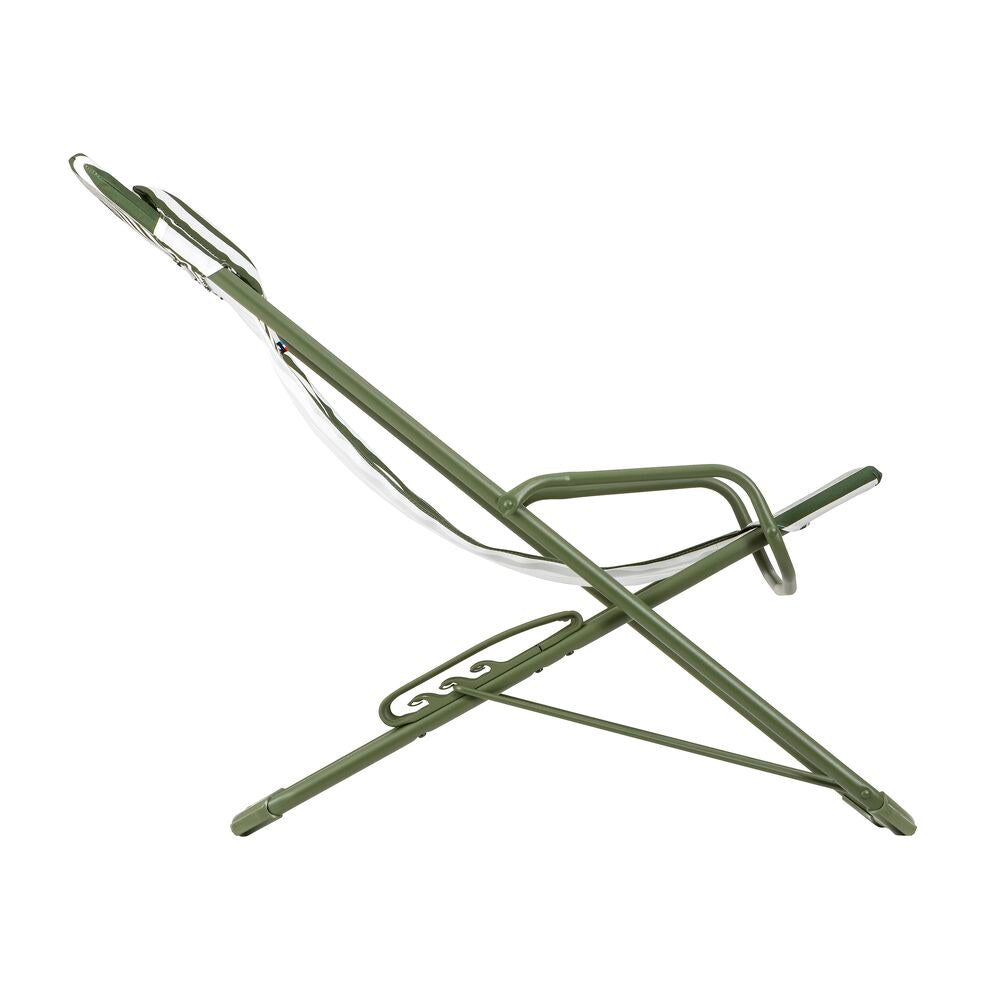 LAFUMA Sessel Transaswing Rayure moss in Grün präsentiert im Onlineshop von KAQTU Design AG. Liegestuhl ist von LAFUMA