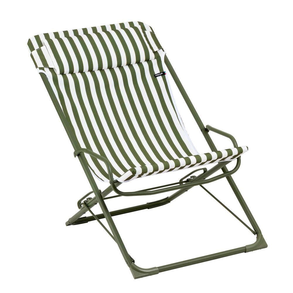 LAFUMA Sessel Transaswing Rayure moss in Grün präsentiert im Onlineshop von KAQTU Design AG. Liegestuhl ist von LAFUMA