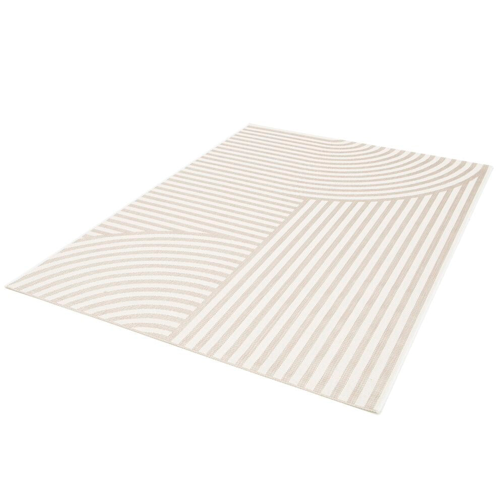 LAFUMA Aussenteppich Arche PET recycled beige 240x320 cm in Beige, Braun präsentiert im Onlineshop von KAQTU Design AG. Outdoor Teppich ist von LAFUMA