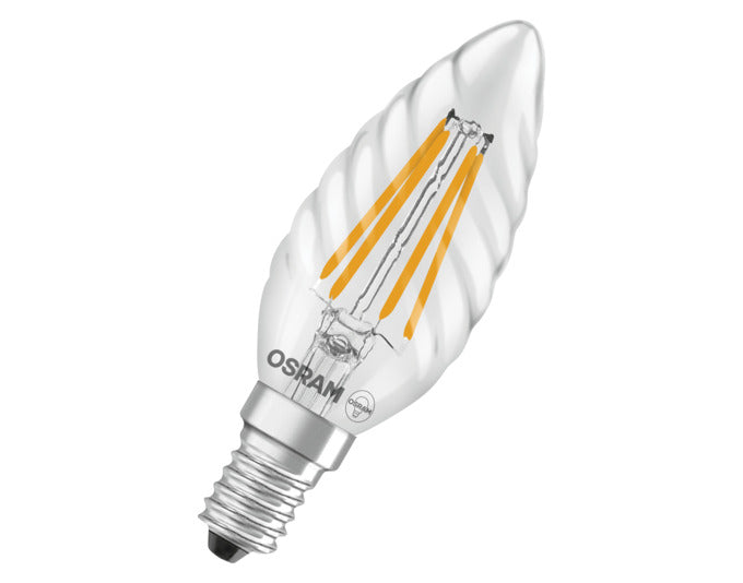 OSRAM LED-Lampe Retrofit Star Classic BW E14 3.4W 470lm clear Warm White in präsentiert im Onlineshop von KAQTU Design AG. Leuchtmittel ist von OSRAM