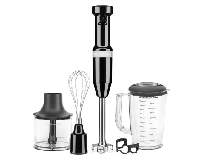 KITCHENAID Stabmixerset 5KHBV83 onyx schwarz in präsentiert im Onlineshop von KAQTU Design AG. Küchengerät ist von KITCHEN AID