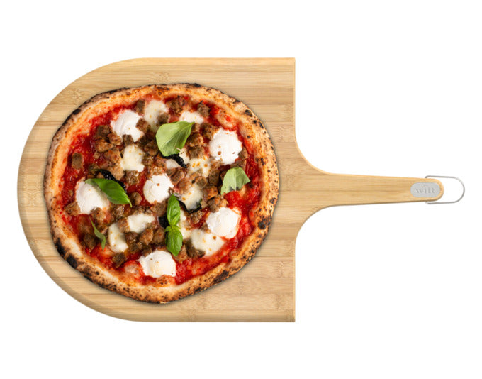 Hochwertiger WITT Pizzaschieber aus Holz, 36 cm, ideal zum Servieren und Wenden von Pizzen, stilvolles Design für jede Küche.