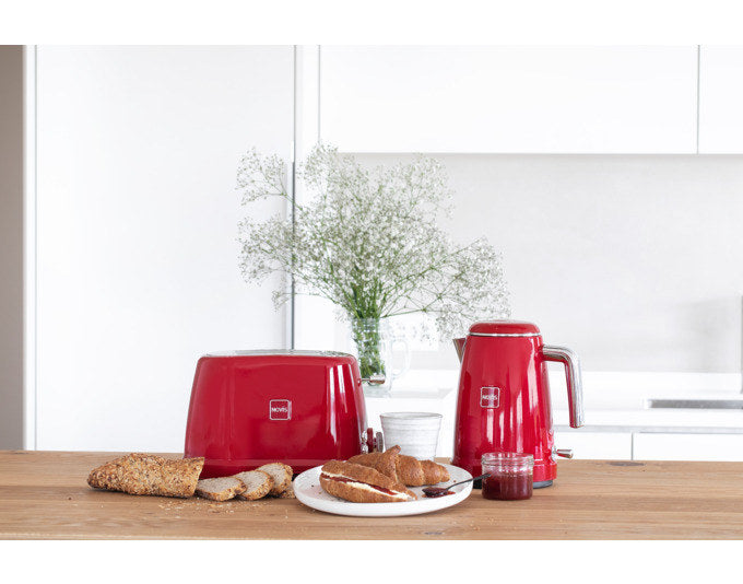 NOVIS Wasserkocher Iconic Line K1 rot in Rot, Pantone 3456C präsentiert im Onlineshop von KAQTU Design AG. Wasserkocher ist von NOVIS