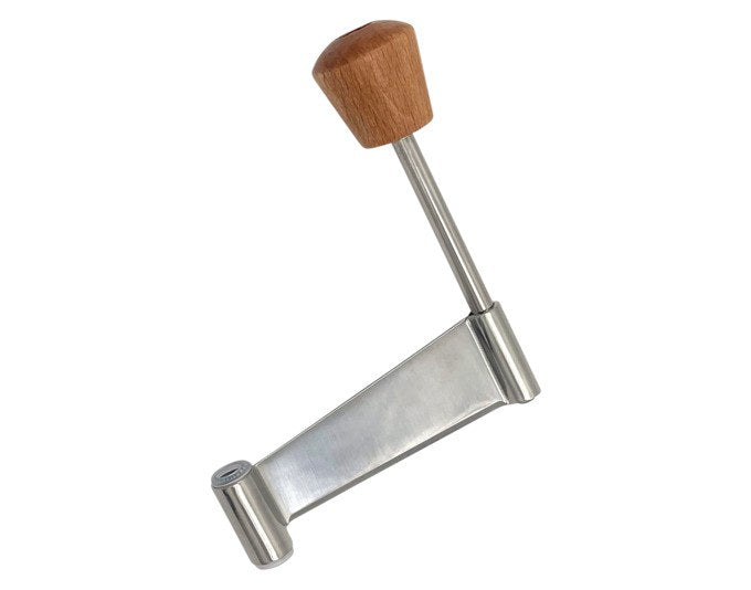 HEIDI Käserondell mit rundem Buchenholzteller aus Holz und transparenter Glocke, Edelweiss-Motiv, Durchmesser 22 cm, Höhe 15.7 cm.