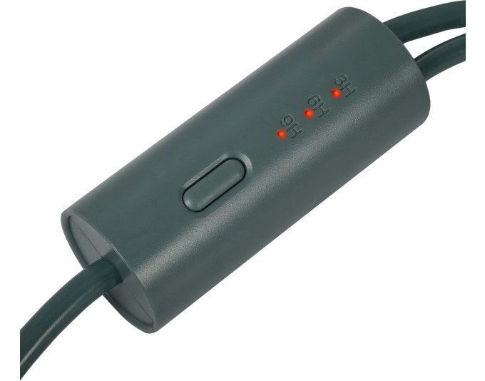Weisses Kunststoffgehäuse eines TFA Schuhtrockners elektrisch mit Netzkabel, Netzstecker und Timer, kompakte Bauform für Schuhe.
