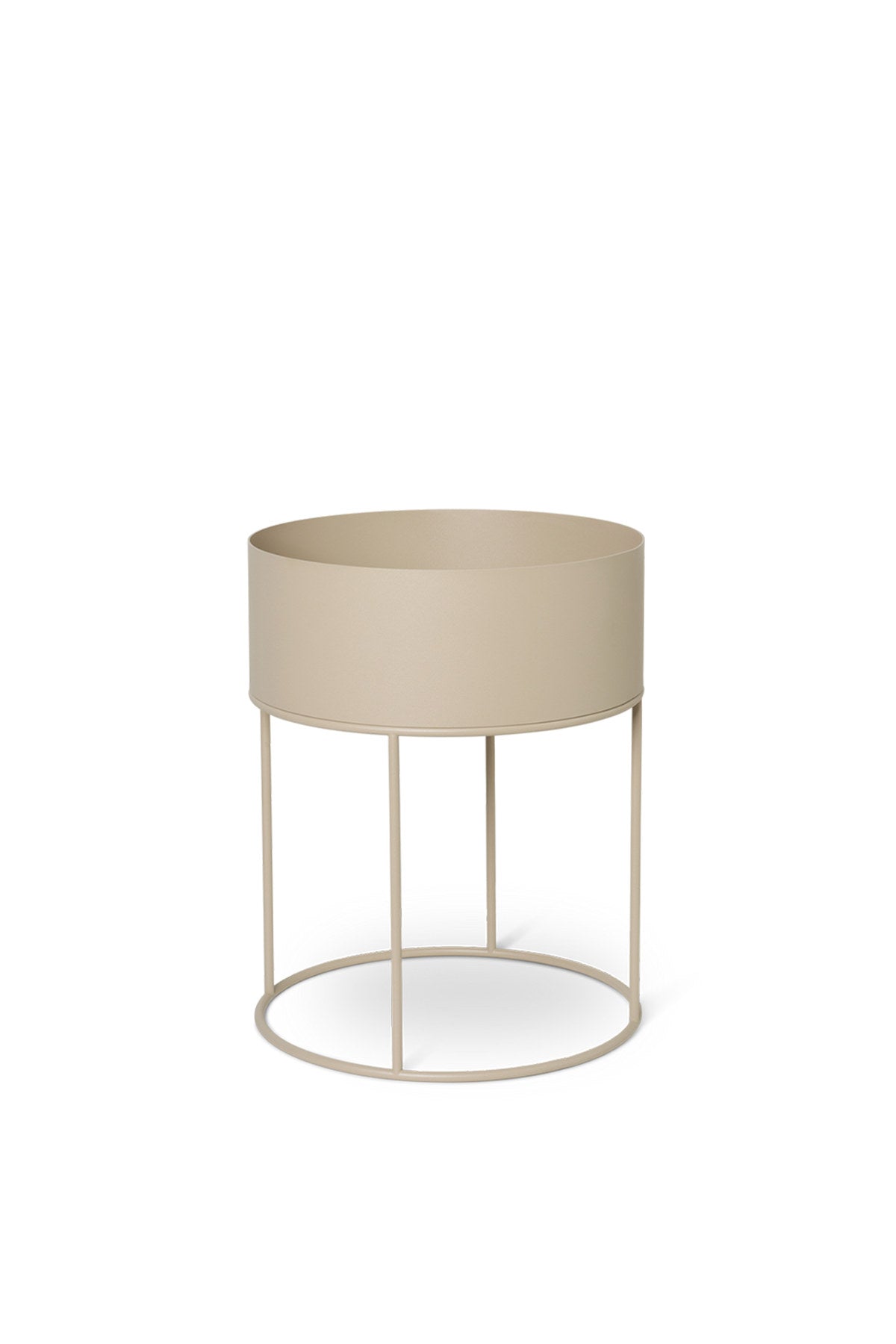 Plant Box rund in Kaschmir präsentiert im Onlineshop von KAQTU Design AG. Pflanzentopf Outdoor ist von Ferm Living