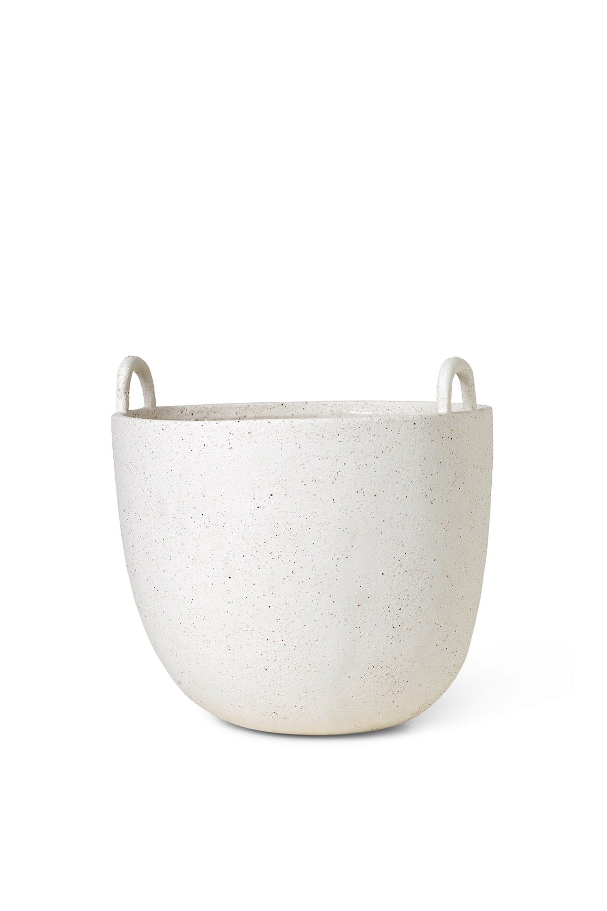Speckle Pflanzentopf in Cremeweiss präsentiert im Onlineshop von KAQTU Design AG. Blumentopf ist von Ferm Living
