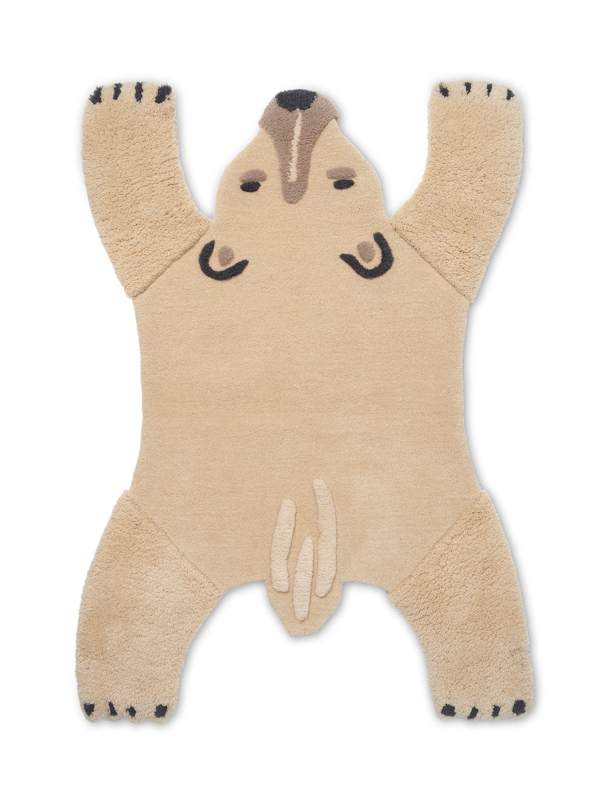 Teppich Eisbär in Cremeweiss präsentiert im Onlineshop von KAQTU Design AG. Teppich ist von Ferm Living