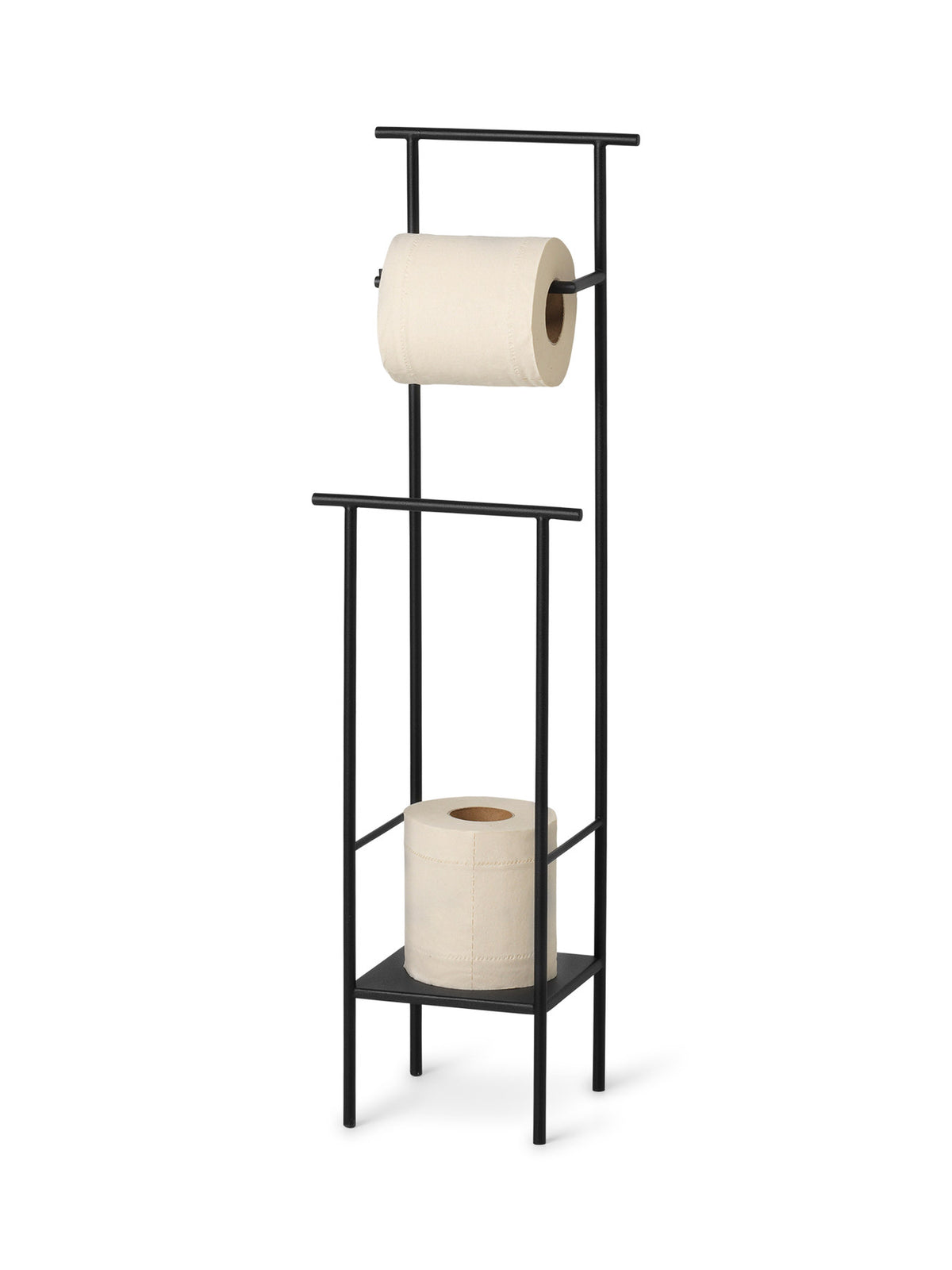 Dora Toilettenpapierständer in Schwarz präsentiert im Onlineshop von KAQTU Design AG. Toilettenpapierhalter ist von Ferm Living