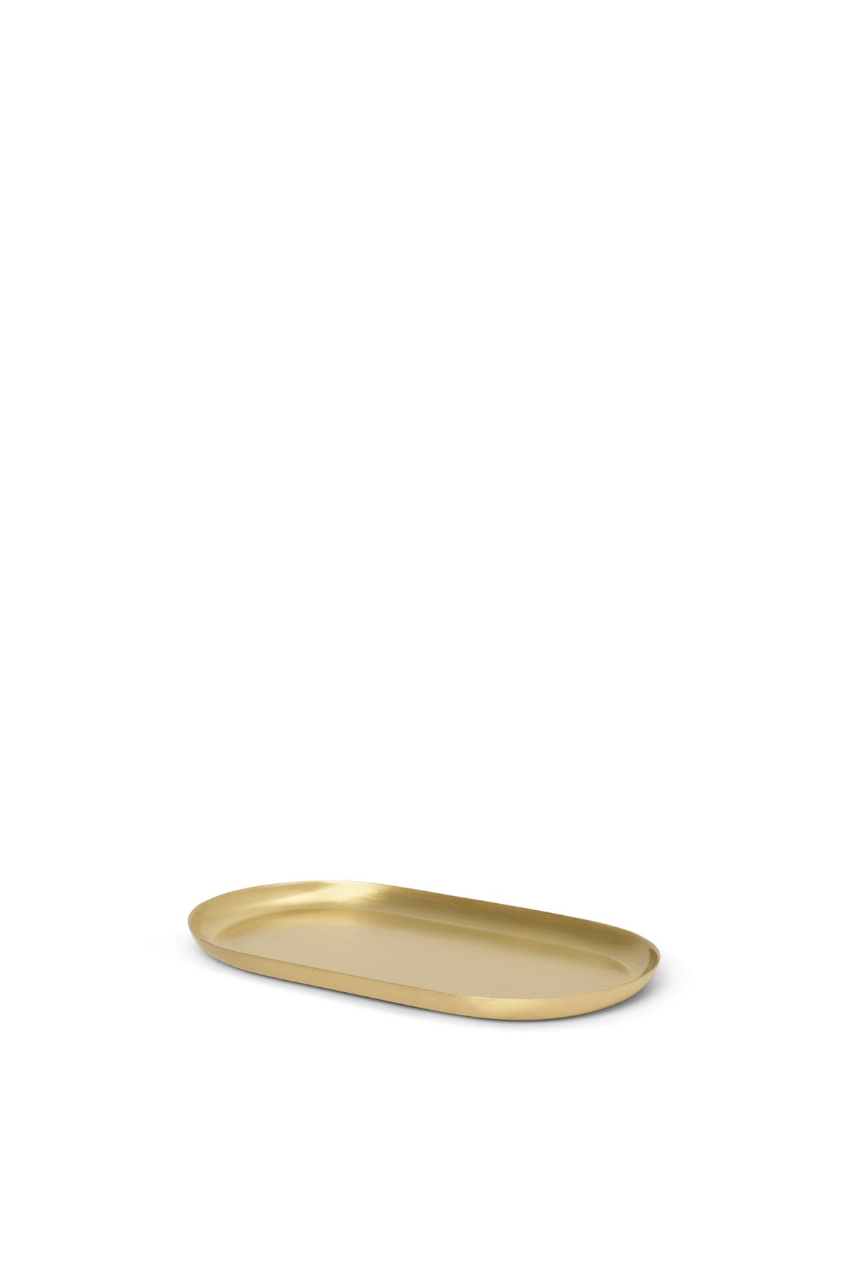 Basho Tablett Oval in Messing präsentiert im Onlineshop von KAQTU Design AG. Tablett ist von Ferm Living