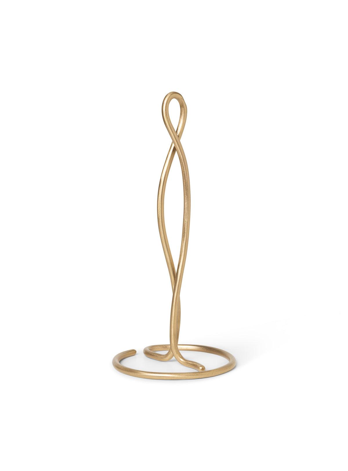 Curvature Papierrollenhalter in Messing präsentiert im Onlineshop von KAQTU Design AG. Papierrollenhalter ist von Ferm Living