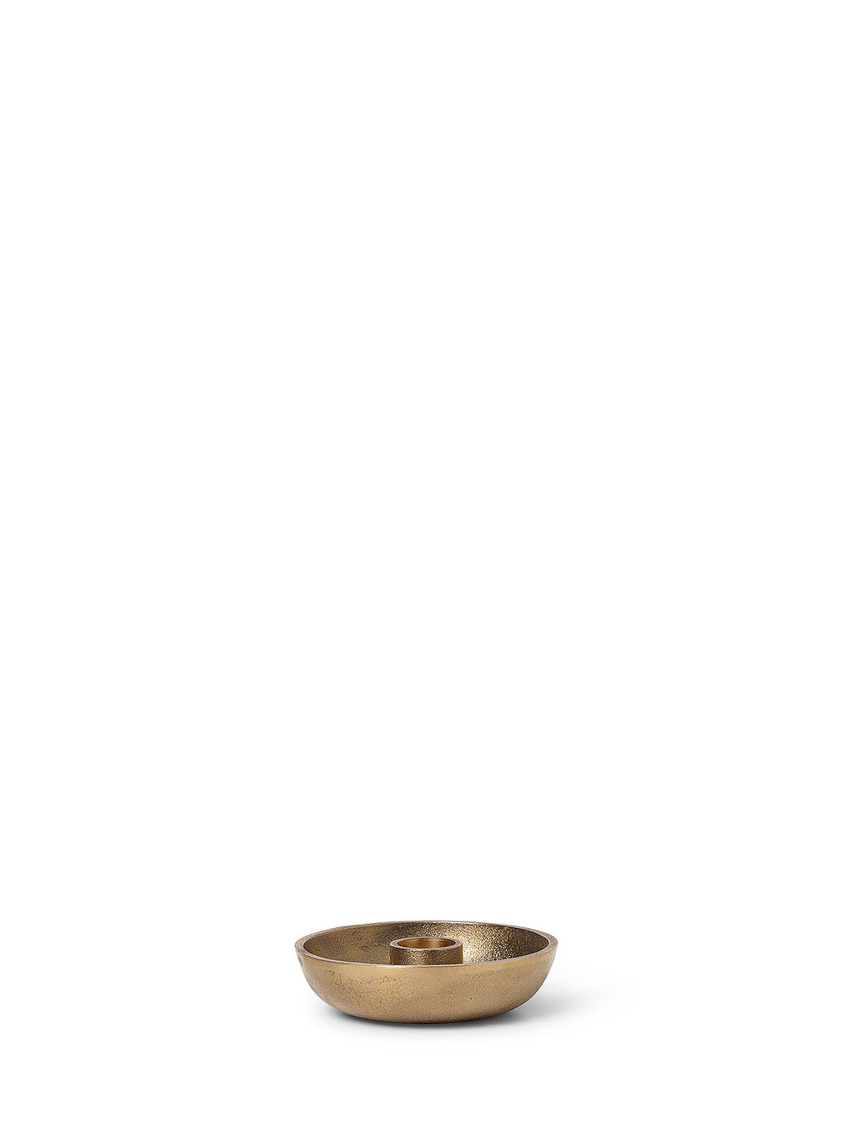 Bowl Kerzenständer Single in Messing präsentiert im Onlineshop von KAQTU Design AG. Kerzenständer ist von Ferm Living