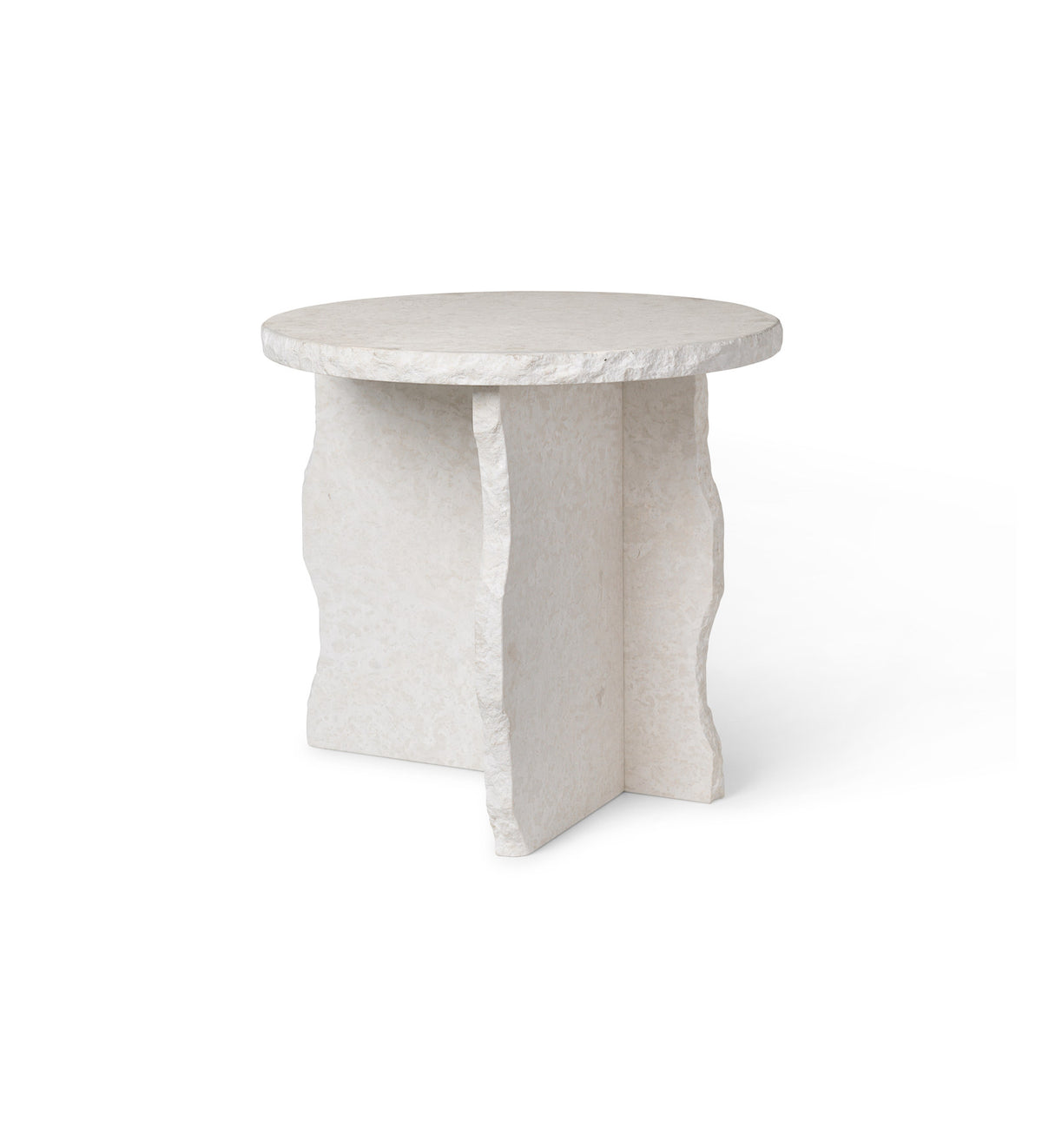 Mineral Skulptur Tisch in Weiss präsentiert im Onlineshop von KAQTU Design AG. Couchtisch ist von Ferm Living