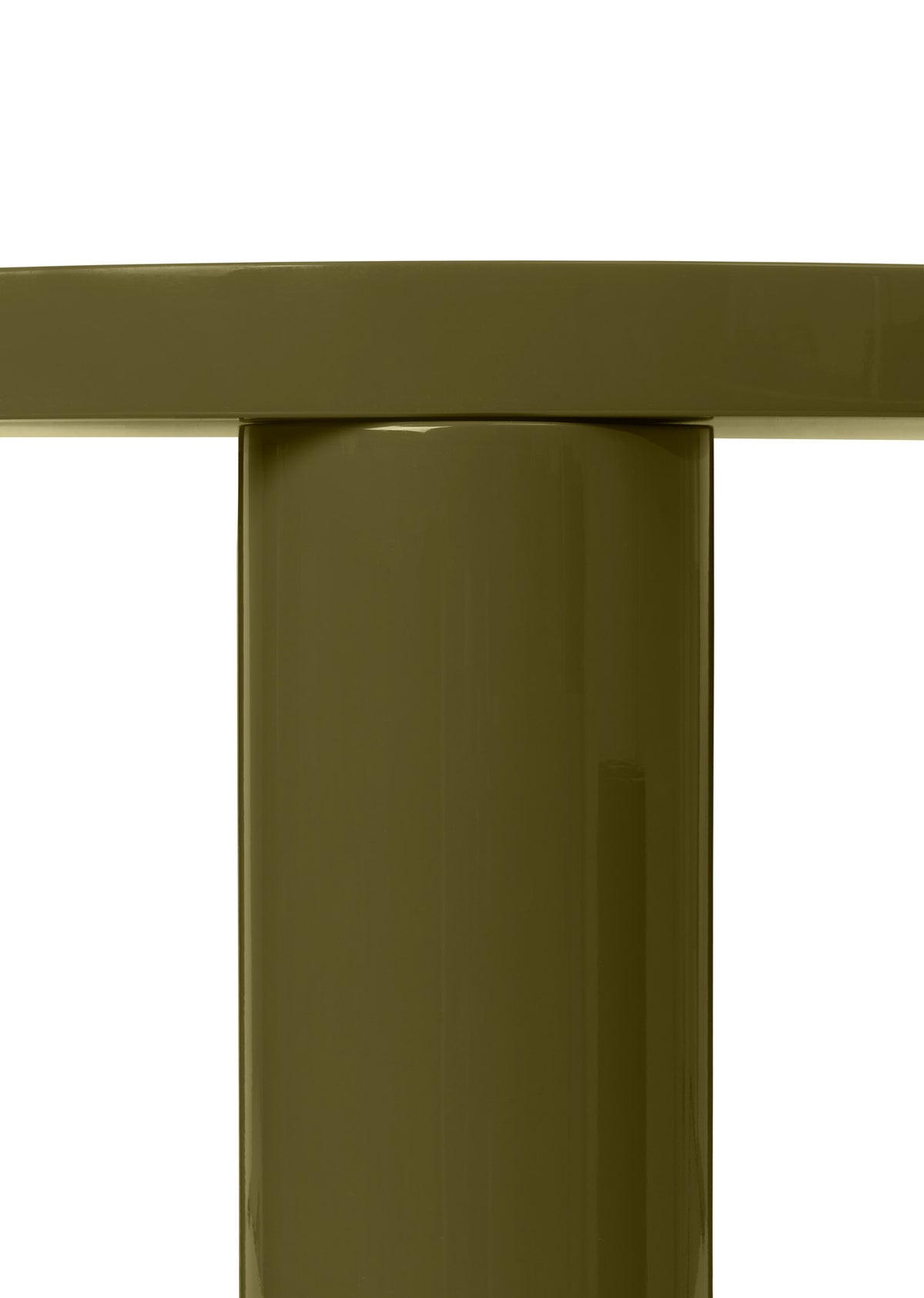 Post Cafétisch Klein in Olivgrün präsentiert im Onlineshop von KAQTU Design AG. Couchtisch ist von Ferm Living