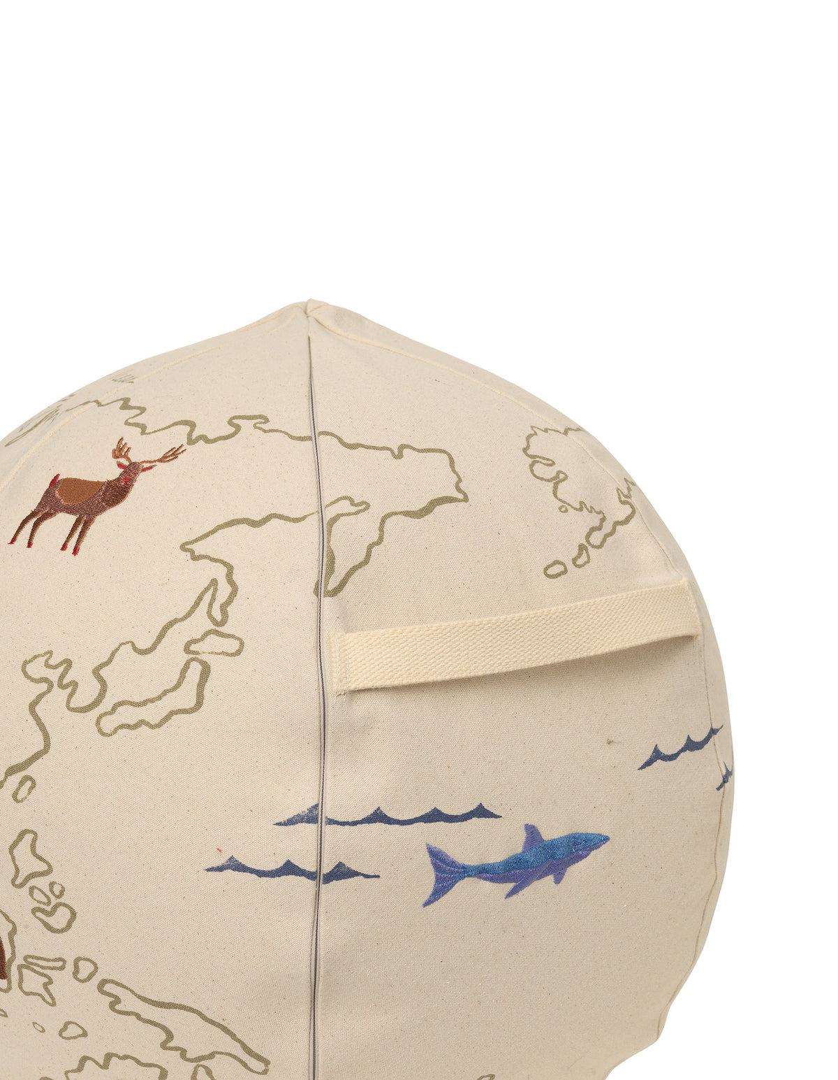 The World Pouf in Off-White präsentiert im Onlineshop von KAQTU Design AG. Pouf ist von Ferm Living