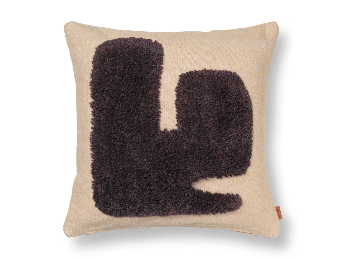 Lay Kissenbezug in Sand / Dark Brown präsentiert im Onlineshop von KAQTU Design AG. Kissenbezug Kids ist von Ferm Living