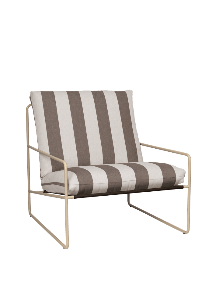 Elegantes Desert Kissen Cover Set in Chocolate von Ferm Living, ideal für stilvolle Gartenmöbel und Outdoor-Bereiche.