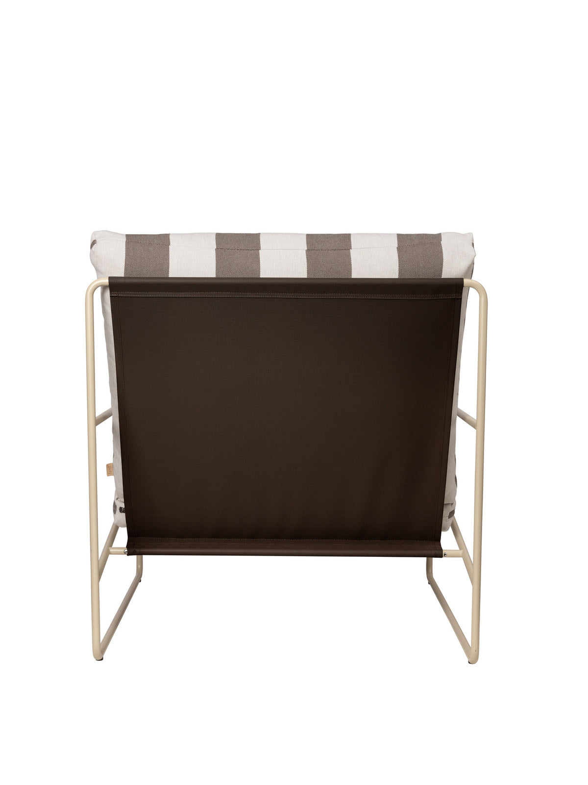 Desert 1-seater Dolce in Weiss / Braun präsentiert im Onlineshop von KAQTU Design AG. Outdoor-Sessel mit Armlehnen ist von Ferm Living