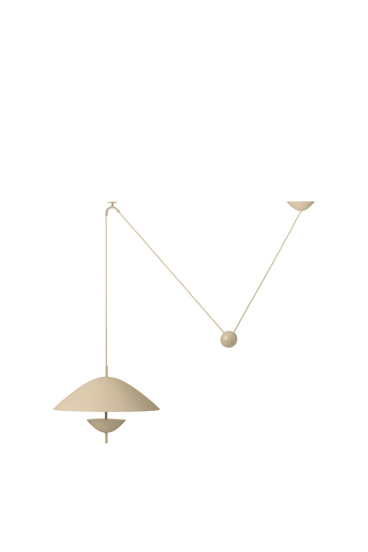 Lod Pendellampe in Cashmere präsentiert im Onlineshop von KAQTU Design AG. Pendelleuchte ist von Ferm Living
