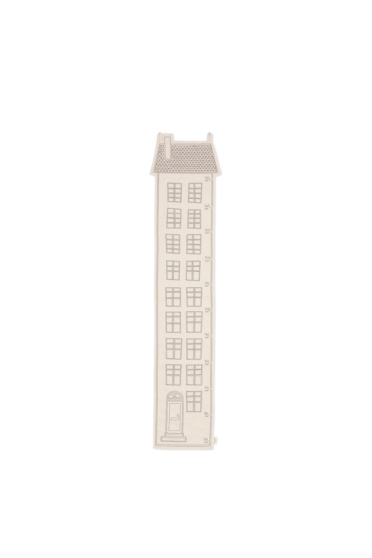 Abode Growth Chart in Off-white präsentiert im Onlineshop von KAQTU Design AG. Figuren / Objekte Kids ist von Ferm Living