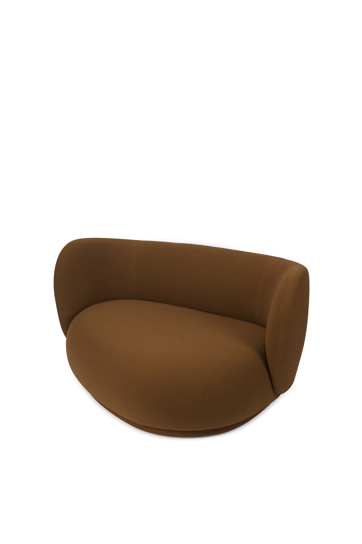 Gerundetes Ecksofa Rico Kurve von Ferm Living in der Farbe Tonus 4 Sugar Kelp