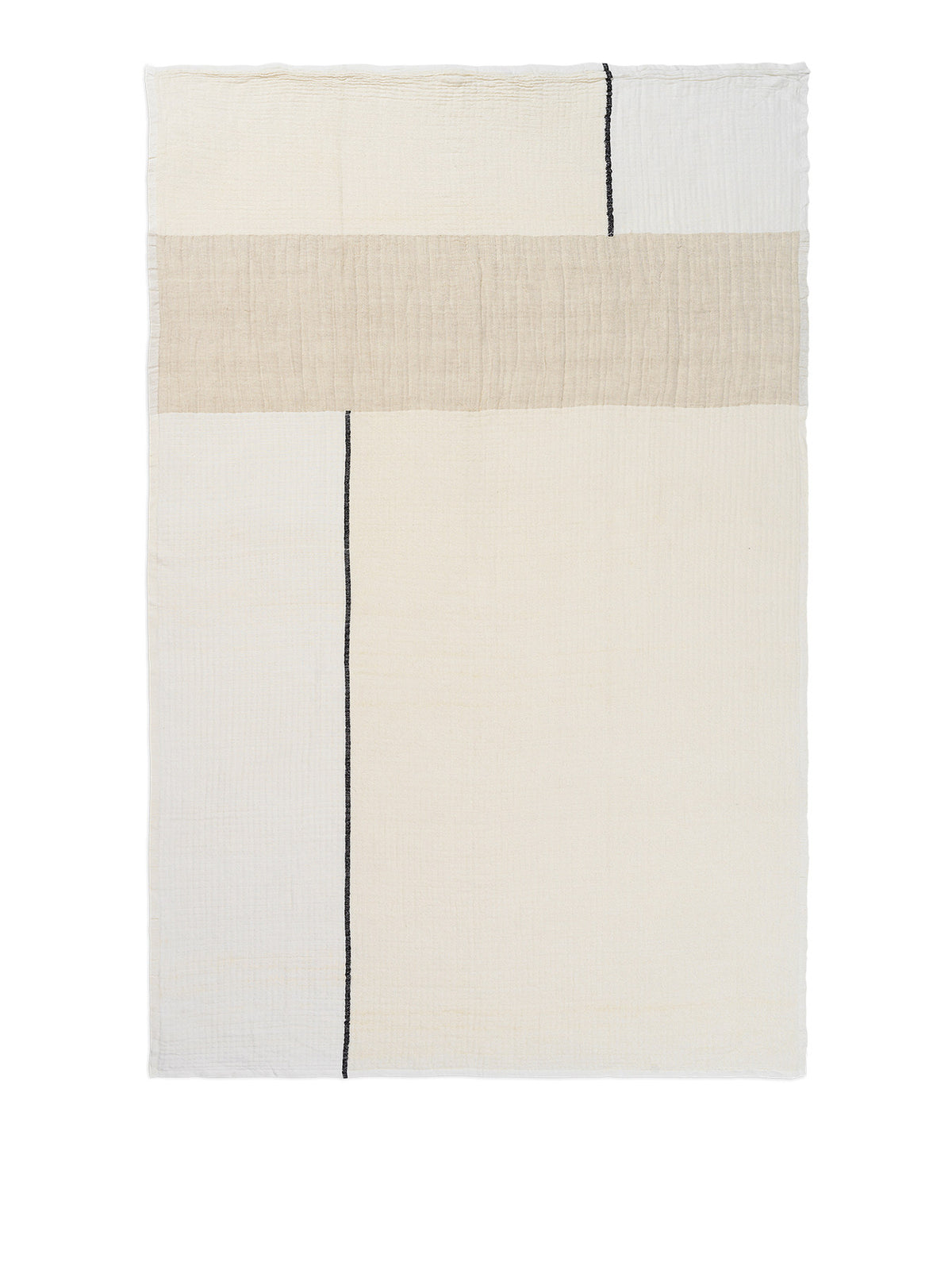 Dela Throw in Natural/Offwhite präsentiert im Onlineshop von KAQTU Design AG. Wolldecke ist von Ferm Living
