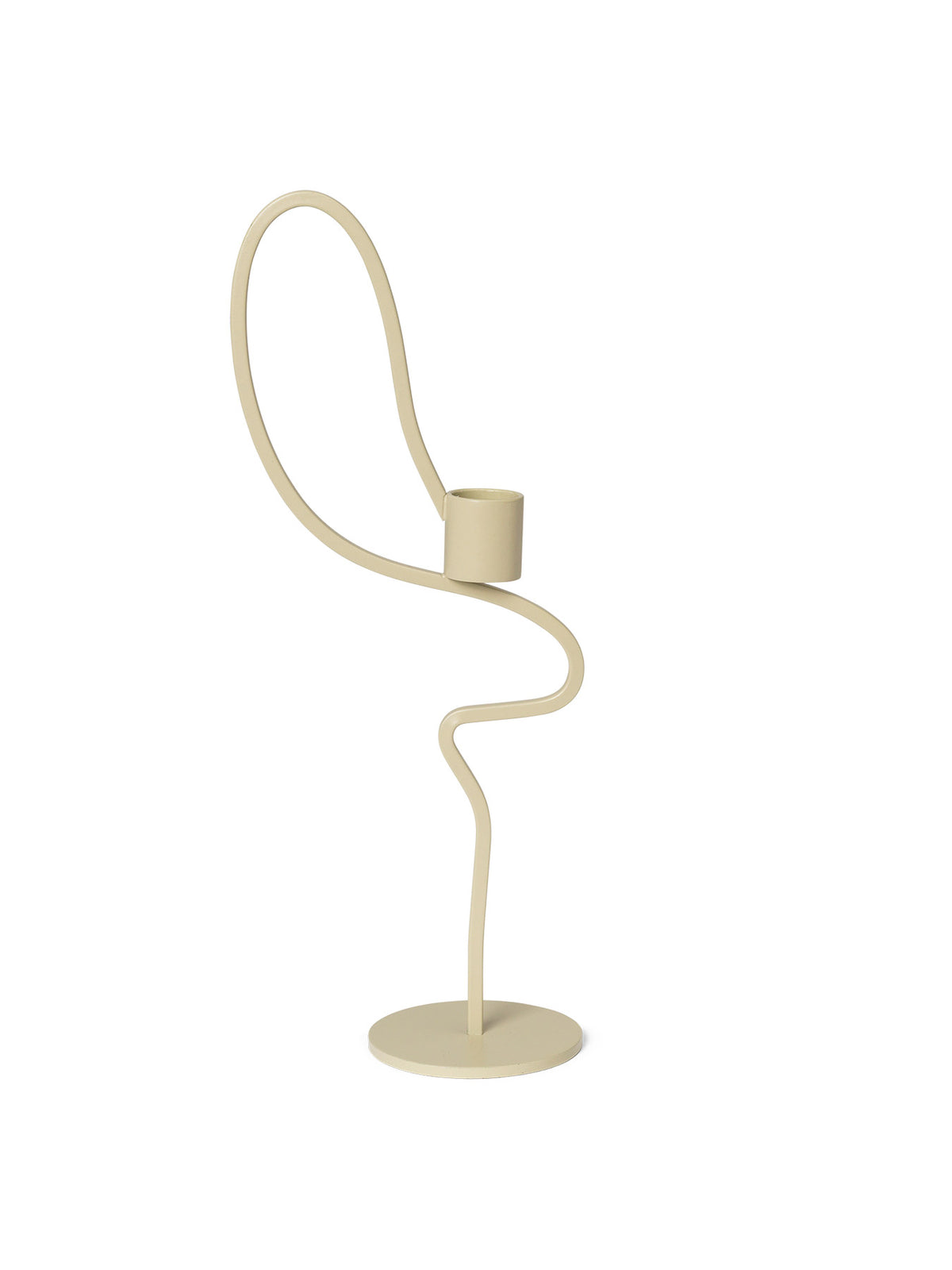 Valse Kerzenhalter High in Cashmere präsentiert im Onlineshop von KAQTU Design AG. Kerzenständer ist von Ferm Living