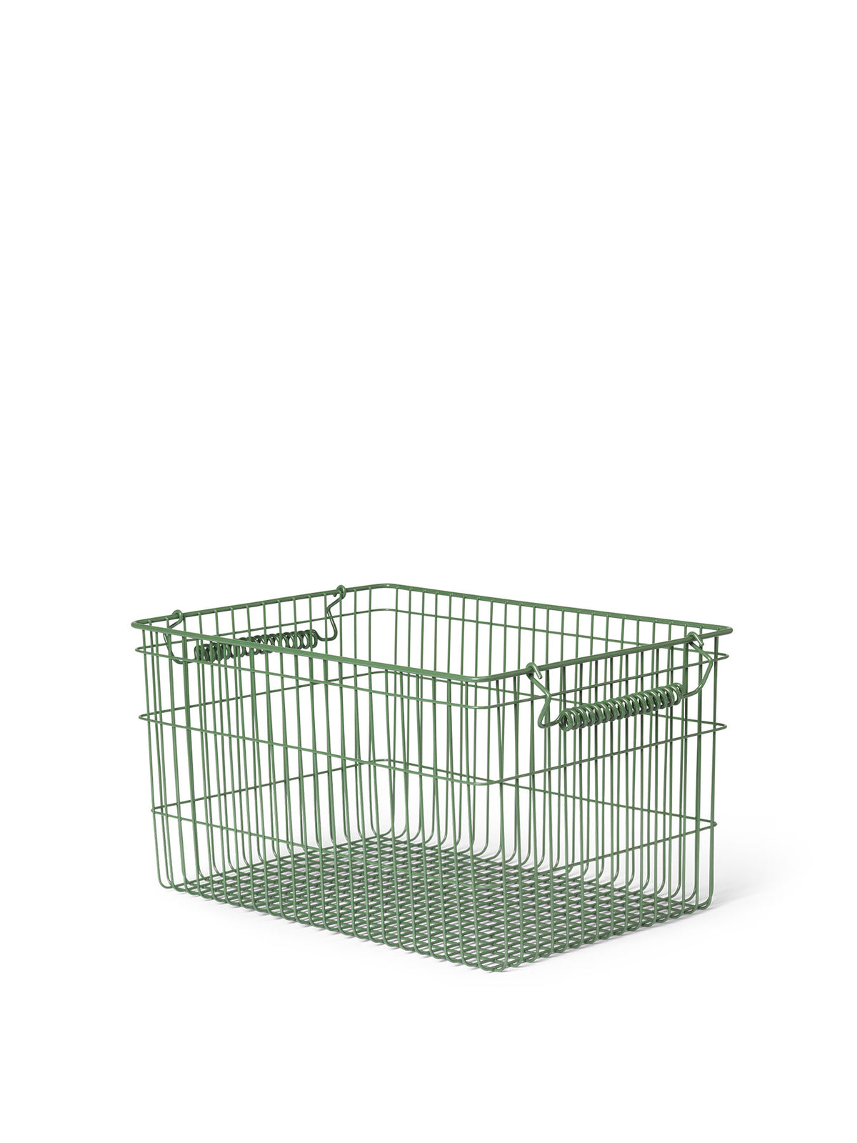 Cala stapelbare Körbe Set of 2 in Verdant Green präsentiert im Onlineshop von KAQTU Design AG. Aufbewährungskörbe ist von Ferm Living