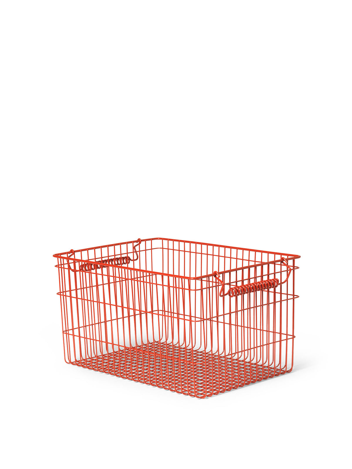 Cala stapelbare Körbe Set of 2 in Poppy Red präsentiert im Onlineshop von KAQTU Design AG. Aufbewährungskörbe ist von Ferm Living