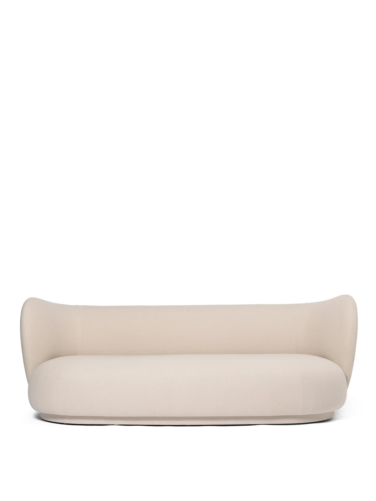 Rico Lounger Sofa von Ferm Living, dreisitziges Sofa mit Stoffbezug